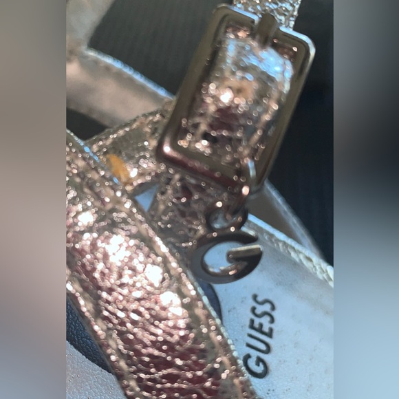 Guess Metallic Silver Heels - Picture 9 of 11